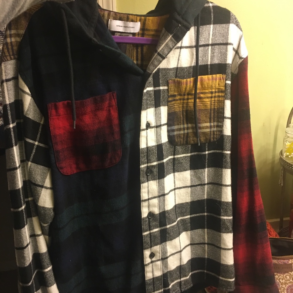 Urban Outfitters plaid hoodie